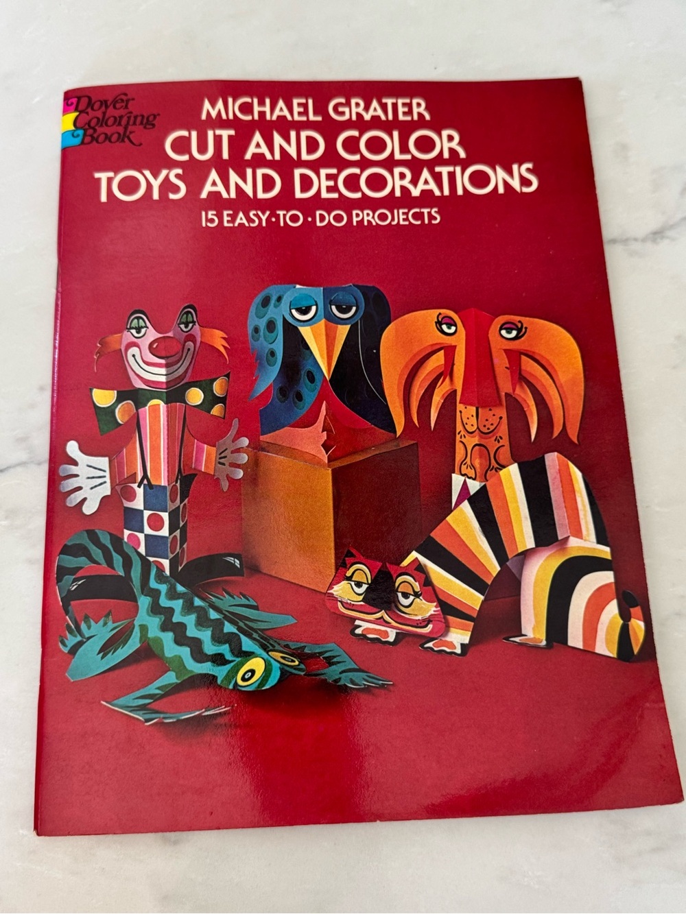 1974 Michael Grater cut and color craft book